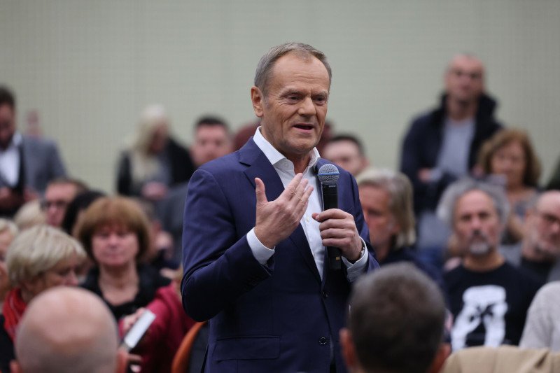 Donald Tusk w Płocku: "My mamy dzieci i byśmy takich głupot nie opowiadali"