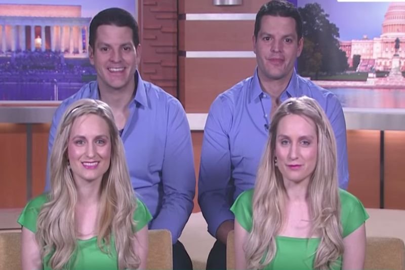 Dwie pary bliźniąt jednojajowych: siostry Brittany i Briana Deane oraz bracia Josh i Jeremy Slayers wzięli ślub. Ale to nie jedyny taki przypadek w historii.