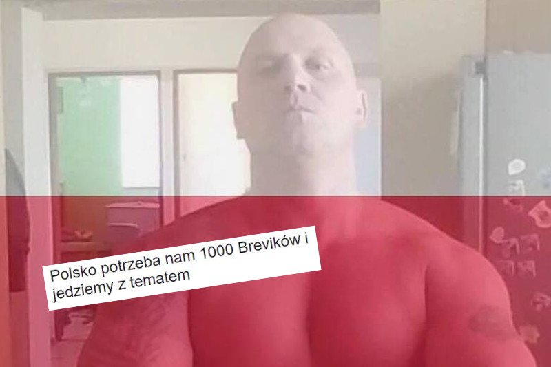 Na zdjęciu – Marcin Żółkowski, wiceprezes zarejestrowanego w lipcu Stowarzyszenia "Narodowy Świt". Parę dni temu na Facebooku pisał: "Polsko potrzeba nam 1000 Brevików".