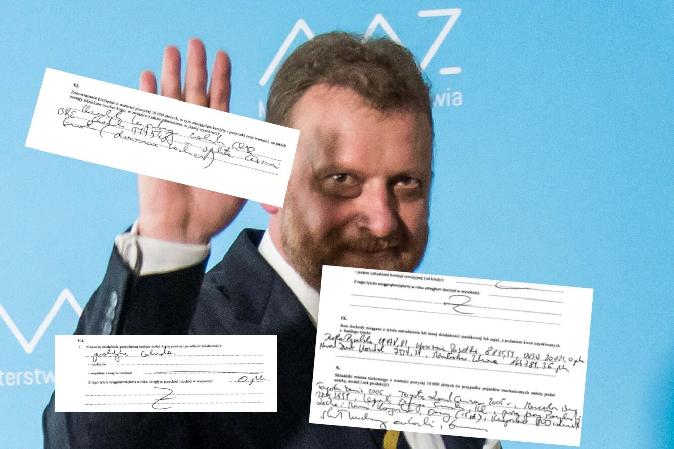 Nie sposób rozszyfrować oświadczenie majątkowe Łukasza Szumowskiego.