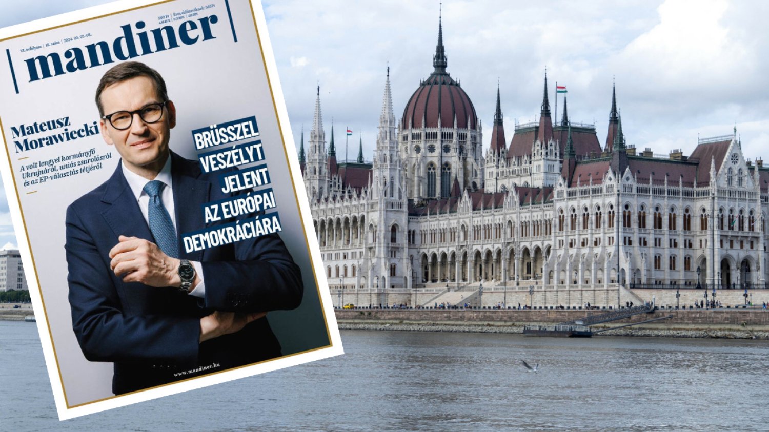 Morawiecki na plakatach w Budapeszcie. Były premier straszy Brukselą