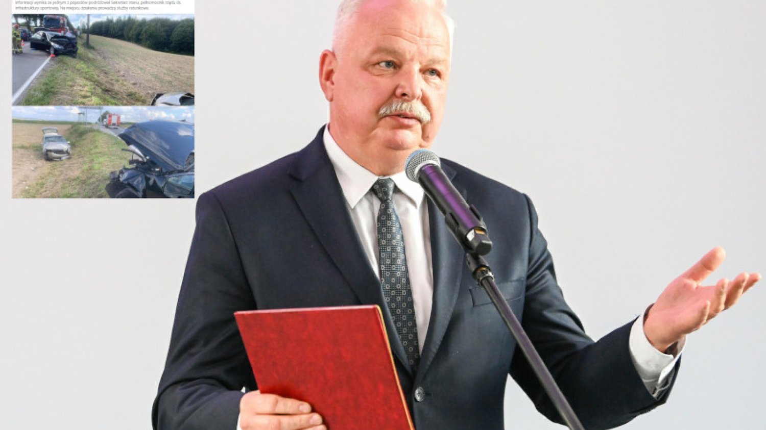 Wypadek pod Olkuszem. W jednym z samochodów był wiceminister Jacek Osuch