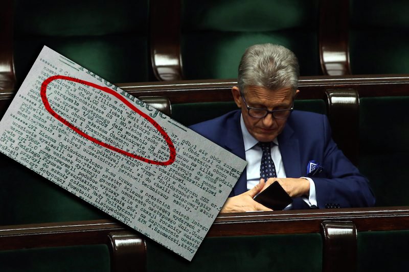 Zupełnie przypadkowo na wierzch wyszła kolejna plama na życiorysie Stanisława Piotrowicza.