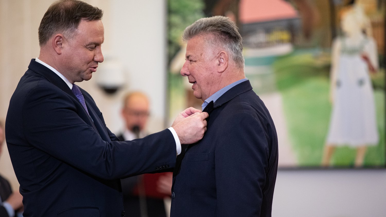 Aktor Emilian Kamiński przyjął odznaczenie od prezydenta Andrzeja Dudy.