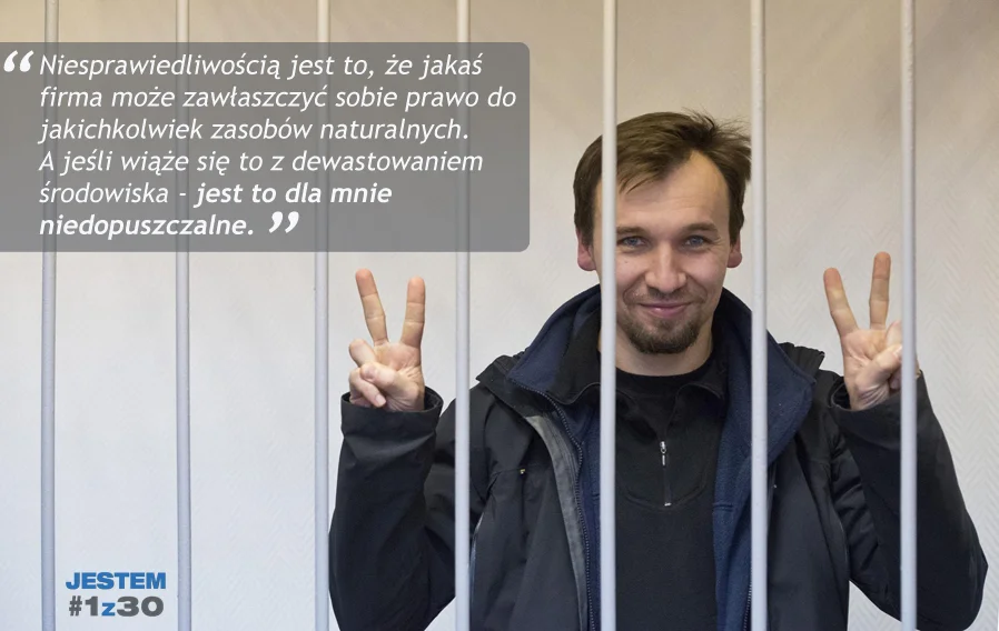 Tomasz Dziemianczuk, jeden z pokojowych aktywistów, który spędził w rosyjskim areszcie ponad 2 miesiące.