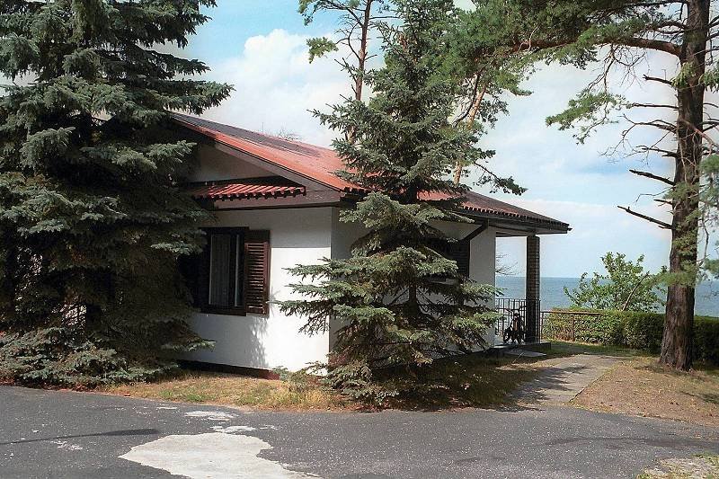 Jeden z domków w ośrodku rządowym w Grodnie