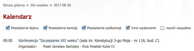 Antyszczepionkową konferencję w Sejmie organizuje poseł Kukiz'15