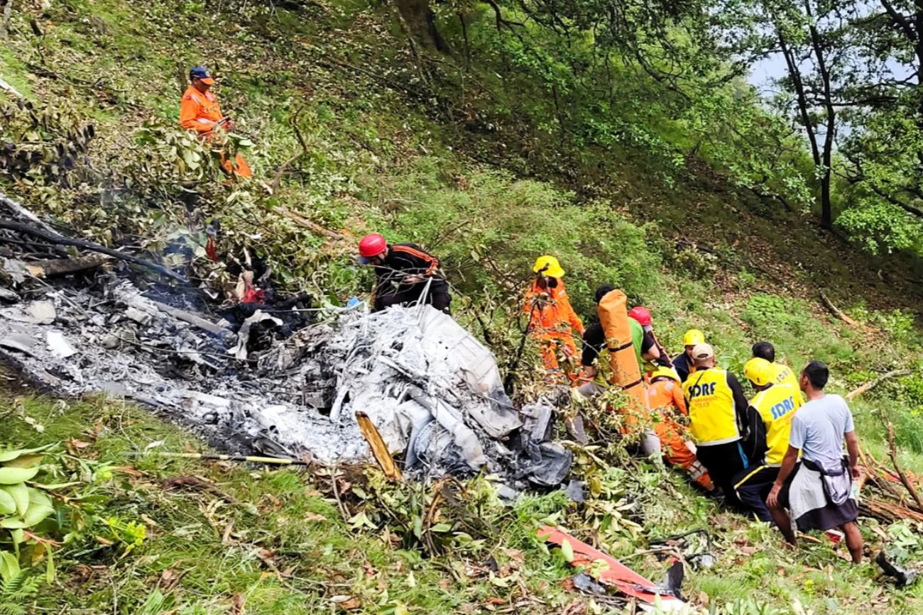 Katastrofa helikoptera w Indiach. Nie żyje siedem osób, w tym dziecko,