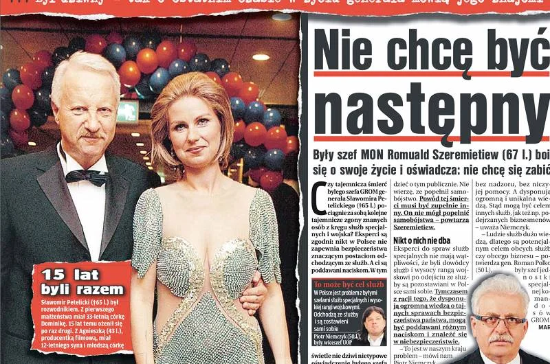 Dzisiejszy "Fakt" szeroko opisuje życie prywatne gen. Sławomira Petelickiego