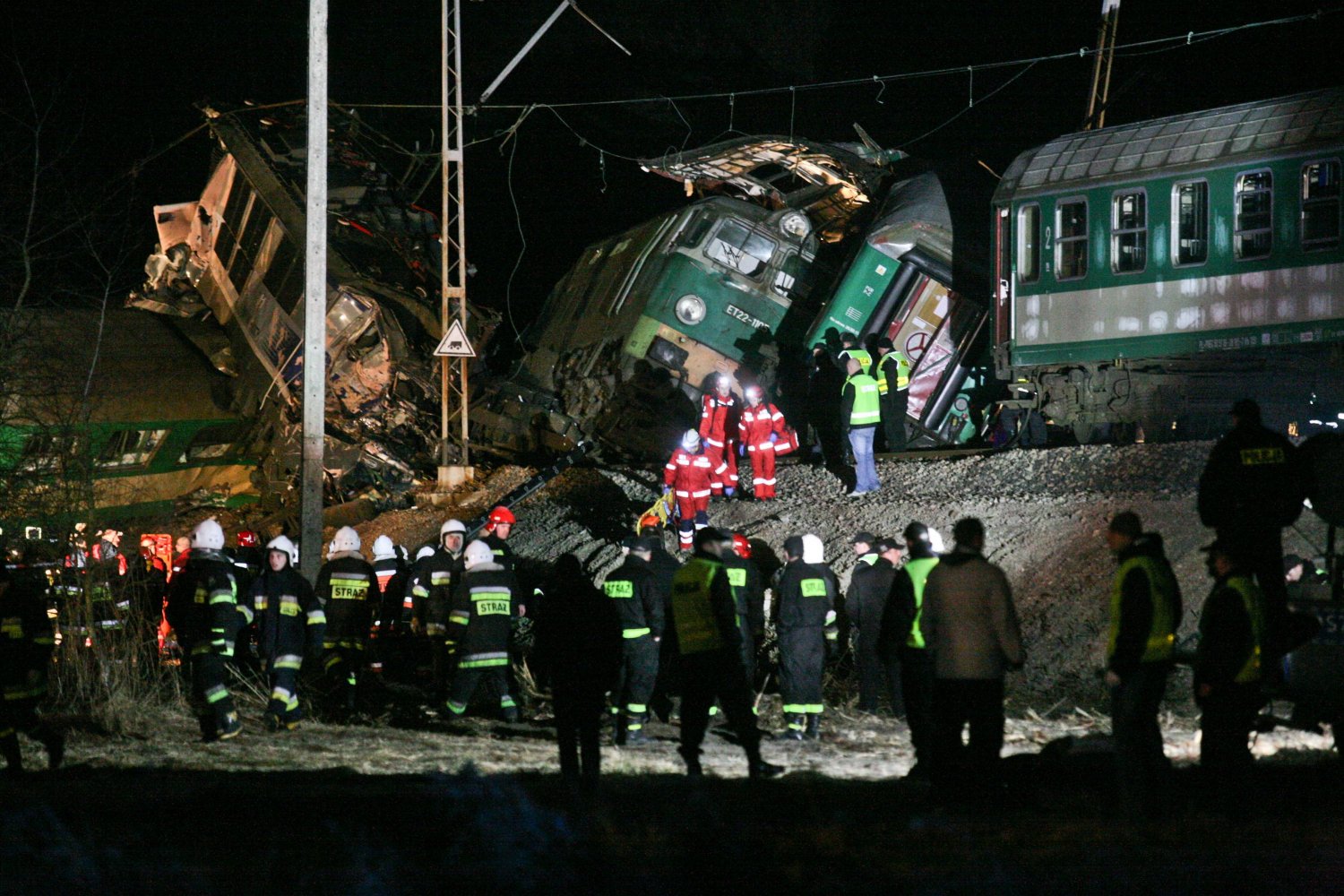 Miejsce katastrofy w Szczekocinach koło Zawiercia