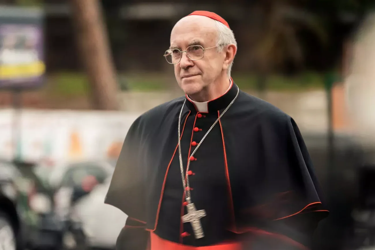 Jonathan Pryce zagrał papieża Franciszka w filmie.
