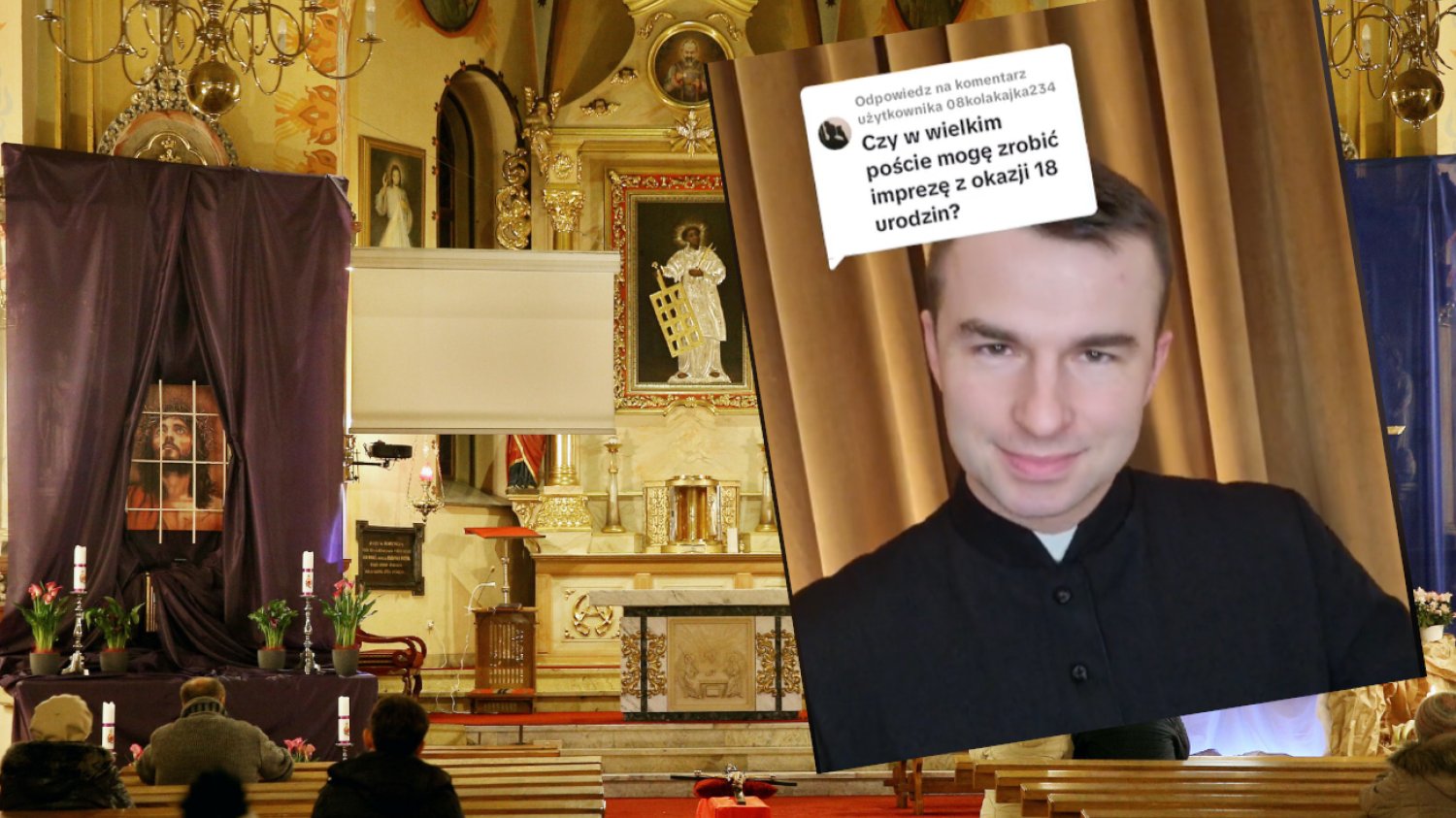 Nastolatek zapytał o imprezę w czasie wielkiego postu. Odpowiedział mu ksiądz z TikToka.