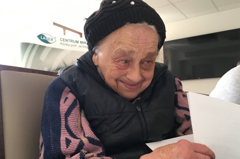 Byliśmy dziś z panią Marią u  okulisty.