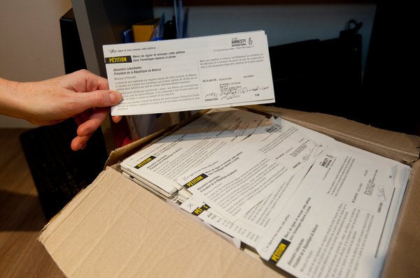 Poprzednia petycja Amnesty International przeciwko karze śmierci na Białorusi.