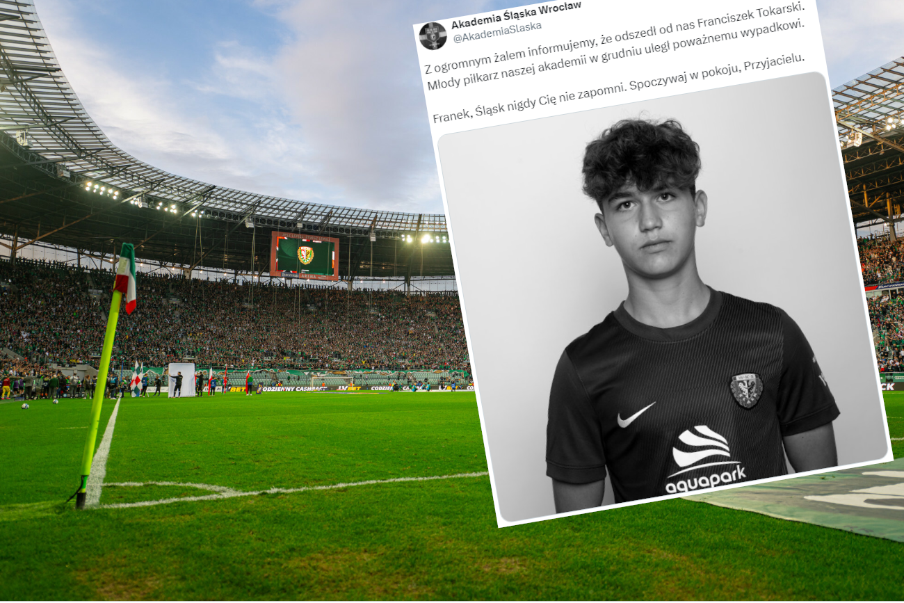 Śląsk Wrocław przekazał tragiczne wieści. Nie żyje 14-letni wychowanek klubu.