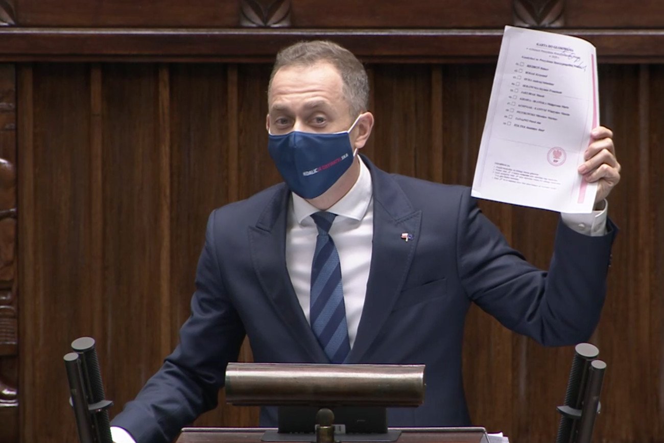 Przemówienie Cezarego Tomczyka ws. wniosku o odwołanie Jacka Sasina.