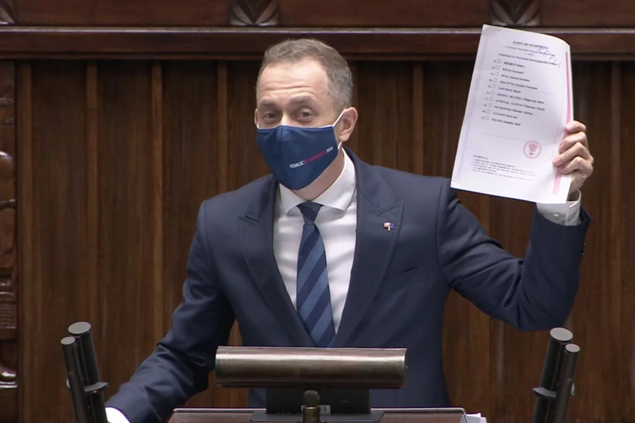 Przemówienie Cezarego Tomczyka ws. wniosku o odwołanie Jacka Sasina.