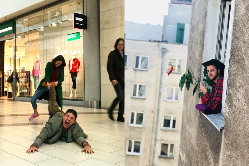 Kamil i Paweł nie wychodzą ze swojej roli, bez względu na to, gdzie się znajdują. Mnóstwo osób ogląda ich relacje każdego dnia