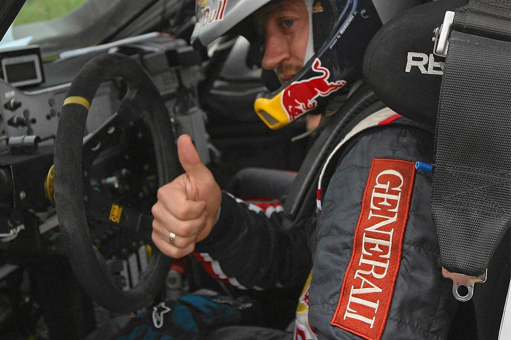 Adam Małysz podczas rajdu na Węgrzech