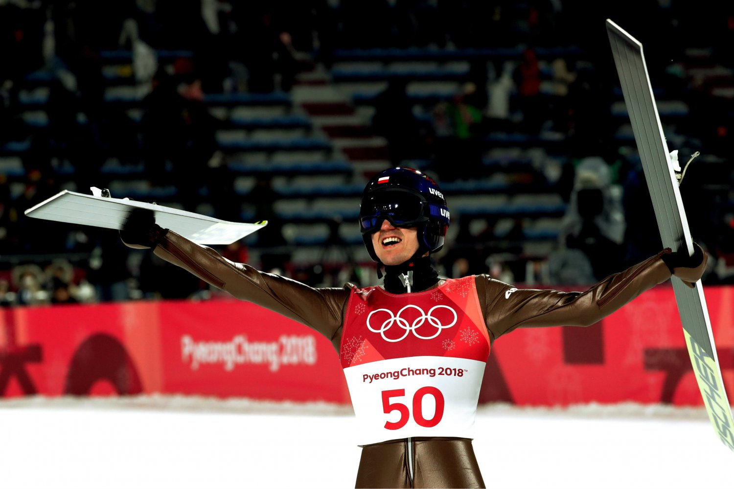 Polacy nie zawiedli kibiców na konkursie drużynowym w Pjongczangu.