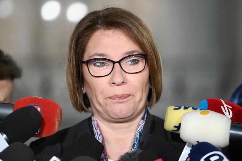 Beata Mazurek, rzeczniczka PiS, oburzona słowami Radosława Sikorskiego.