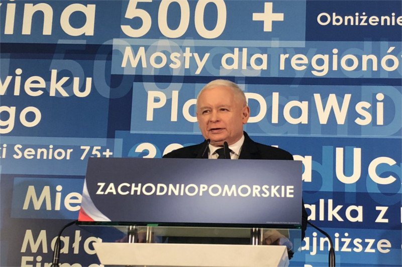 Jarosław Kaczyński mówił w Szczecinie  o patriotyzmie i historii.