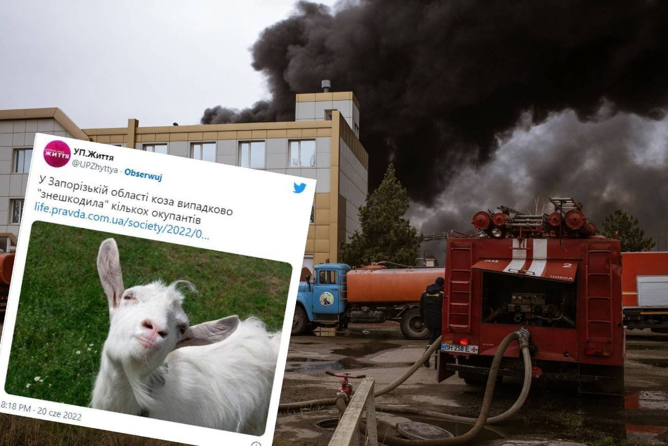 Ukraińska koza wysadziła w powietrze rosyjskich okupantów
