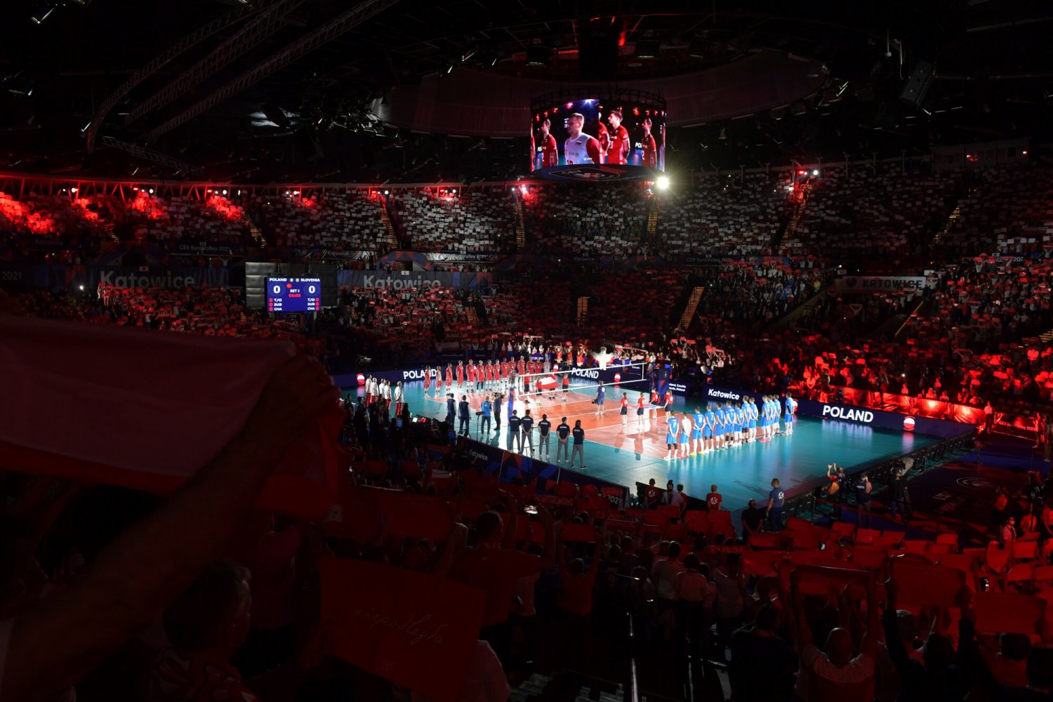 Do fatalnej wpadki doszło tuż przed rozpoczęciem meczu Polska - Słowenia w półfinale ME