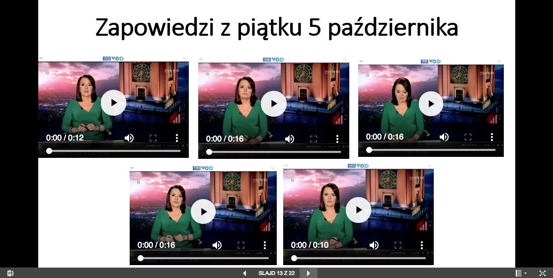 Danuta Holecka i 5 kilkunastosekundowych zapowiedzi materiałów, a w każdej prorządowa propaganda.