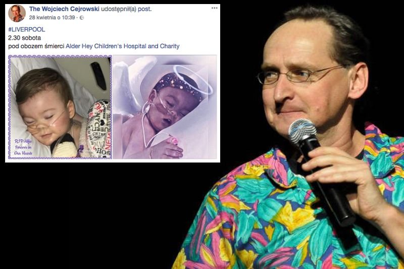 Strona Wojciecha Cejrowskiego na Facebooku stała się dla wielu jedynym źródłem informacji dotyczącym losów Alfiego Evansa