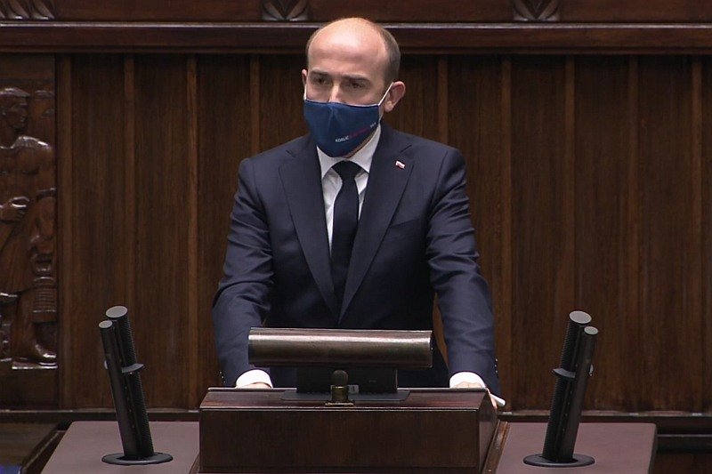 Debata nad wotum nieufności ws. Kaczyńskiego. Komentarz Budki.