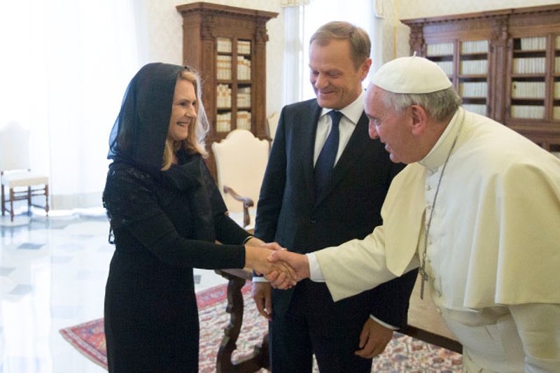 Premier Donald Tusk został przyjęty na audiencji u papieża Franciszka
