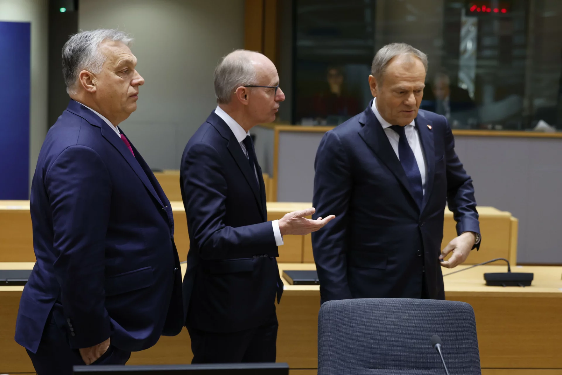 Donald Tusk i Viktor Orban na szczycie RE w Brukseli