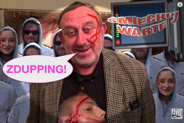 Maciek Dąbrowski parodiuje Śmiechu warte