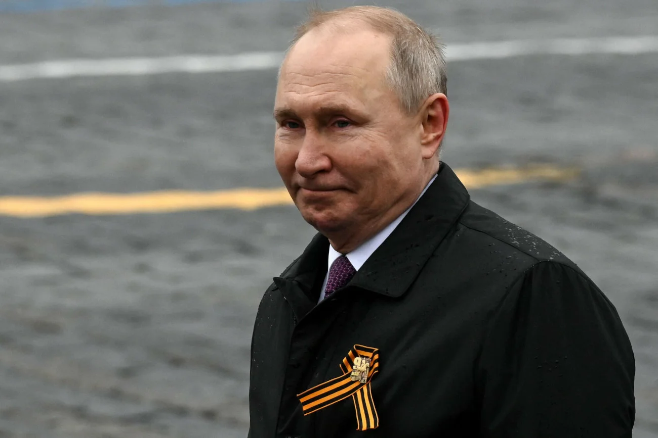 Władimir Putin podczas obchodów Dnia Zwycięstwa w 2021 roku