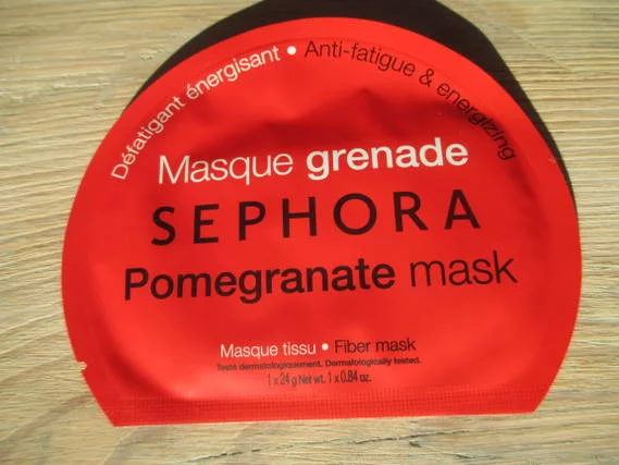 Maska z wyciągiem z owocu granatu. Masque Grenade Anti-fatigue & energizing Sephora