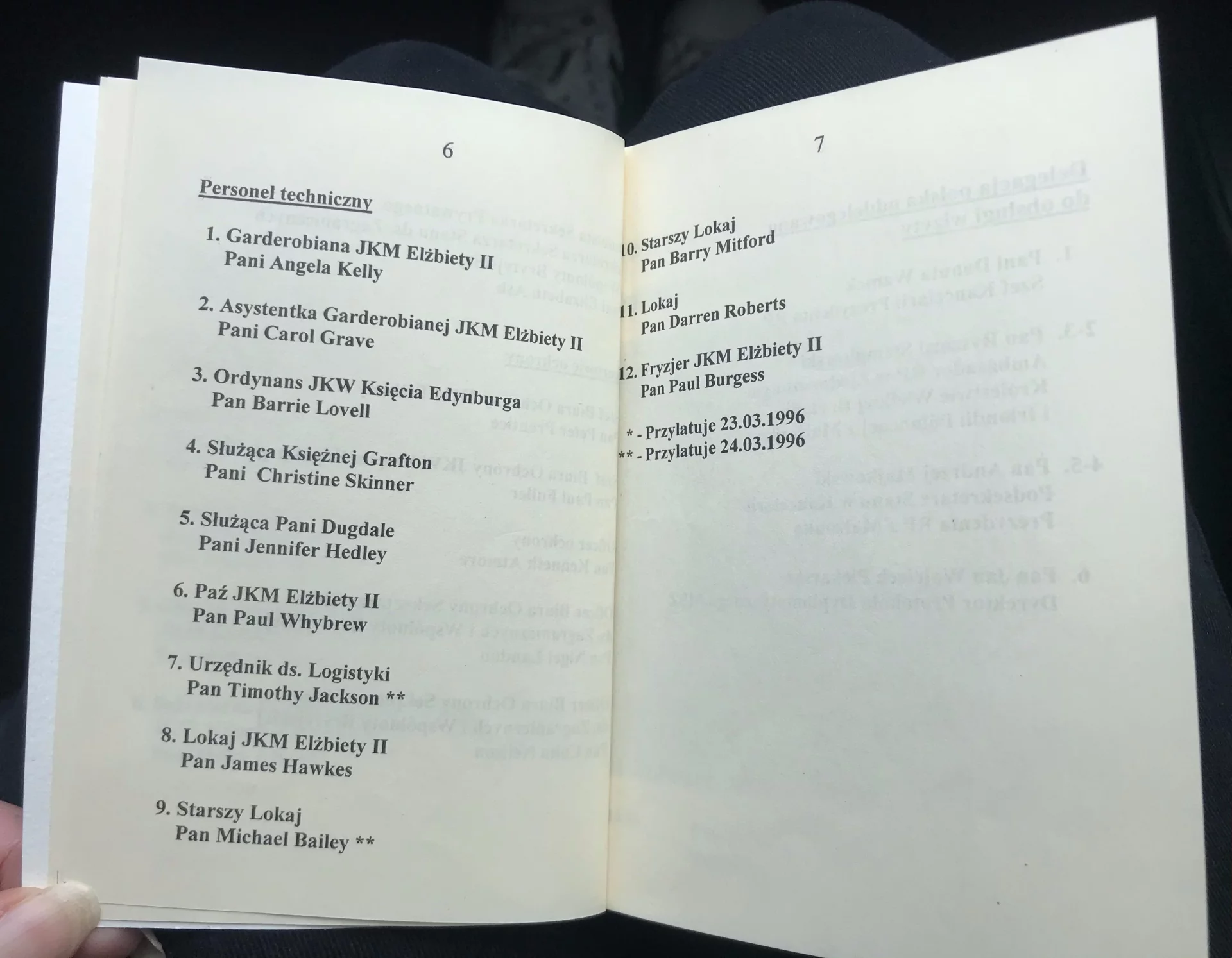Personel techniczny delegacji (archiwum prywatne Jerzego Dziewulskiego).