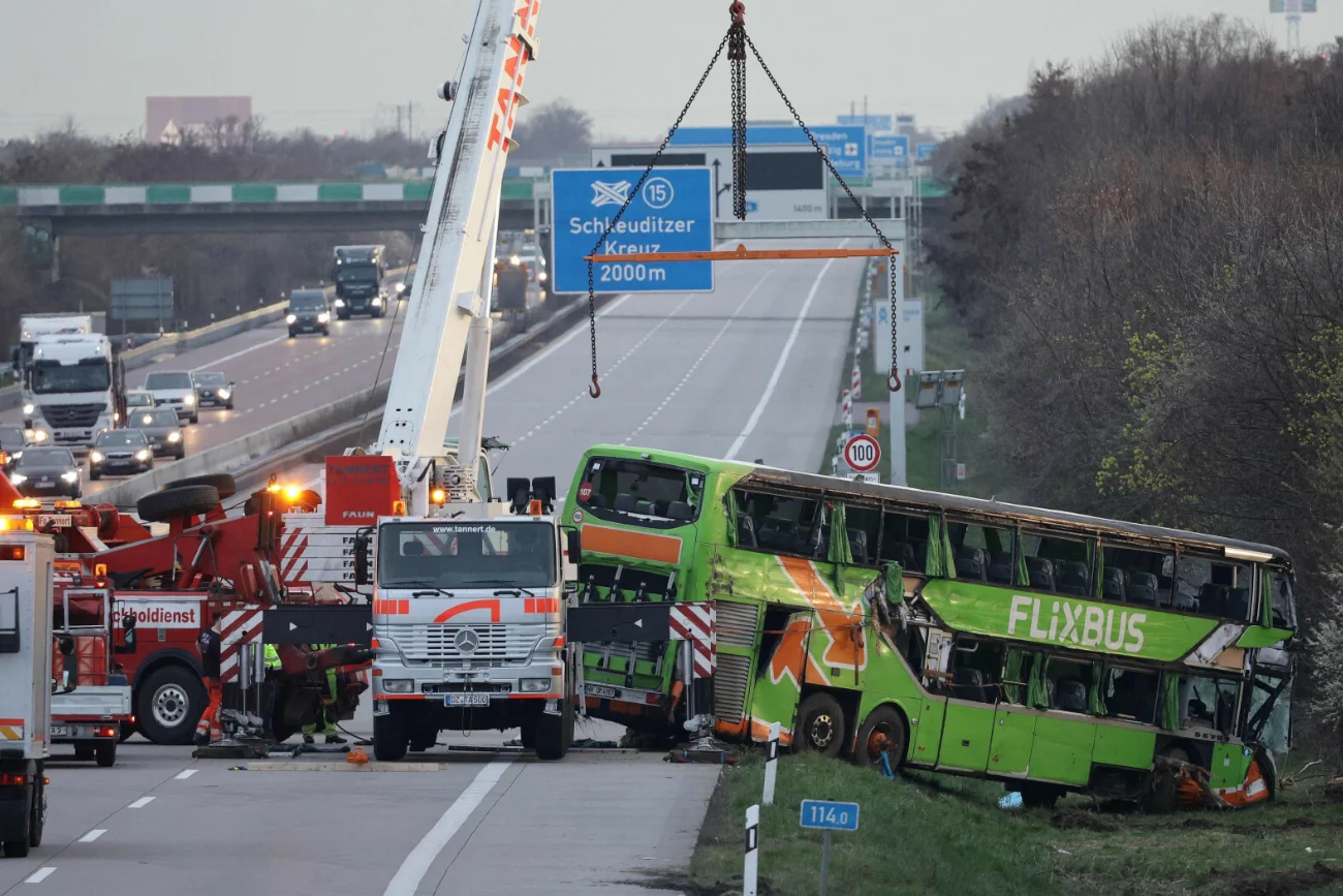 Nowe fakty po wypadku Flixbusa w Niemczech. Wśród ofiar jest Polka.
