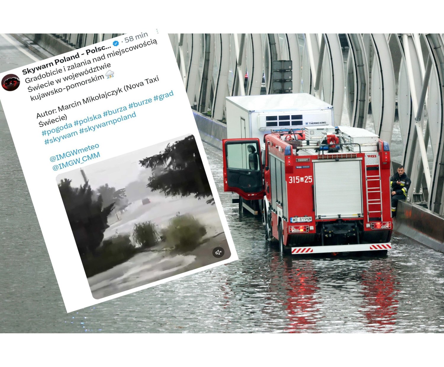 Gdzie jest burza? Przez Polskę przechodzą kolejne nawałnice.