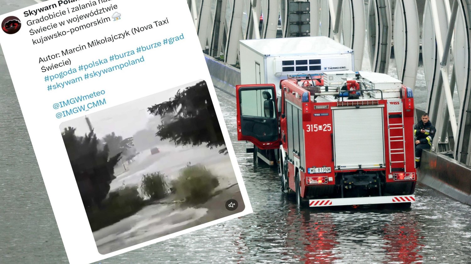 Gdzie jest burza? Przez Polskę przechodzą kolejne nawałnice.