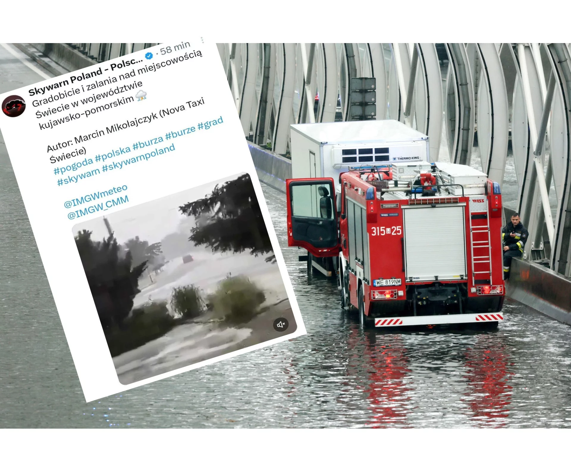 Gdzie jest burza? Przez Polskę przechodzą kolejne nawałnice.