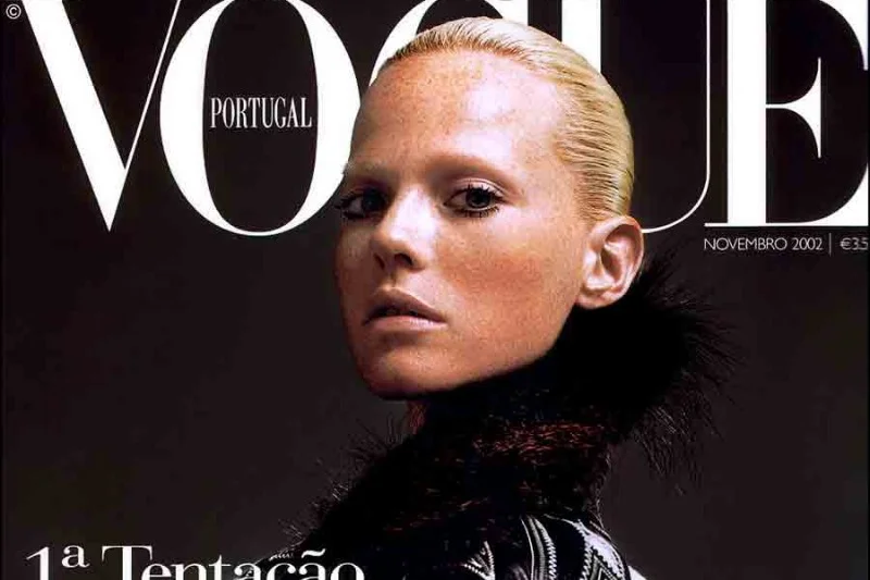 Okładka Vogue Portugal to klasyczny portet, przypominający dzieła malarskie