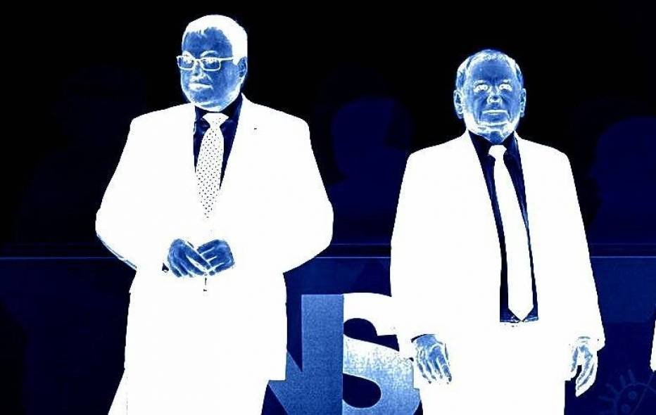 Senator Grzegorz Bierecki i poseł Jarosław Kaczyński.