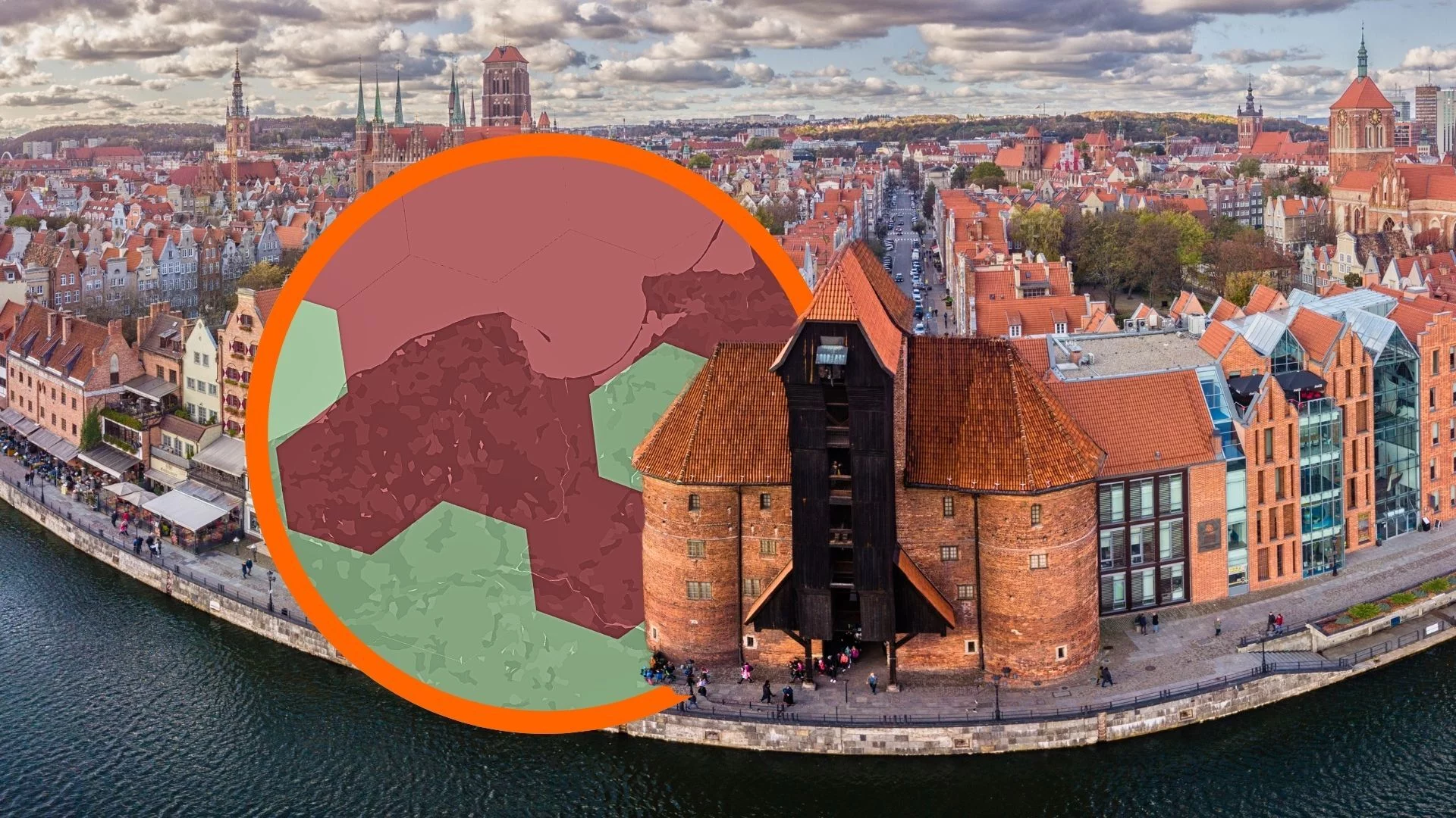 Mapa GPS mówi wszystko. Nad Trójmiastem zaczyna robić się naprawdę groźnie
