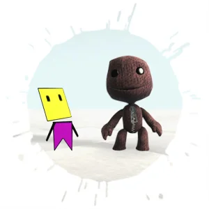 Programmer Art - tak kiedyś mógł wyglądać słynny Sackboy z gry Little Big Planet.