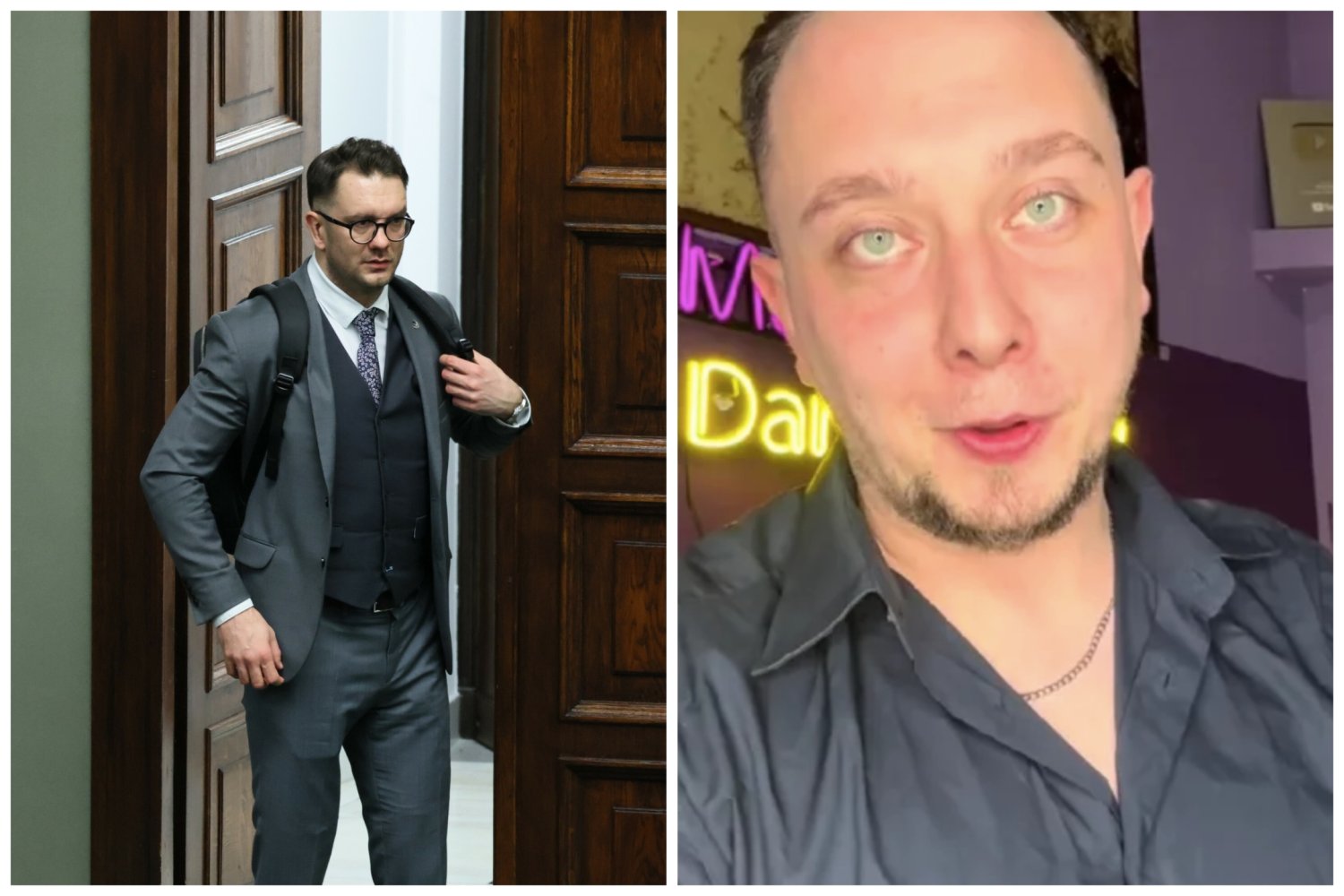 Polityk i kontrowersyjny youtuber/tiktoker budzą ogromne emocje w społeczeństwie przez swoje wcześniejsze zachowania.