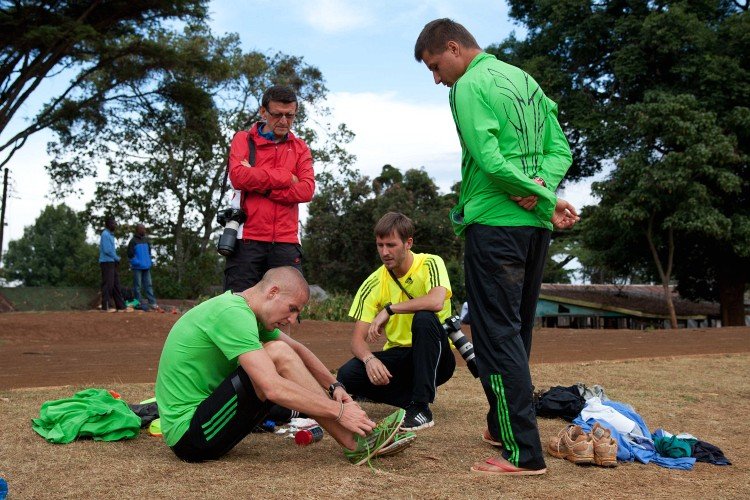 Lewandowski Team podczas treningu w Kenii