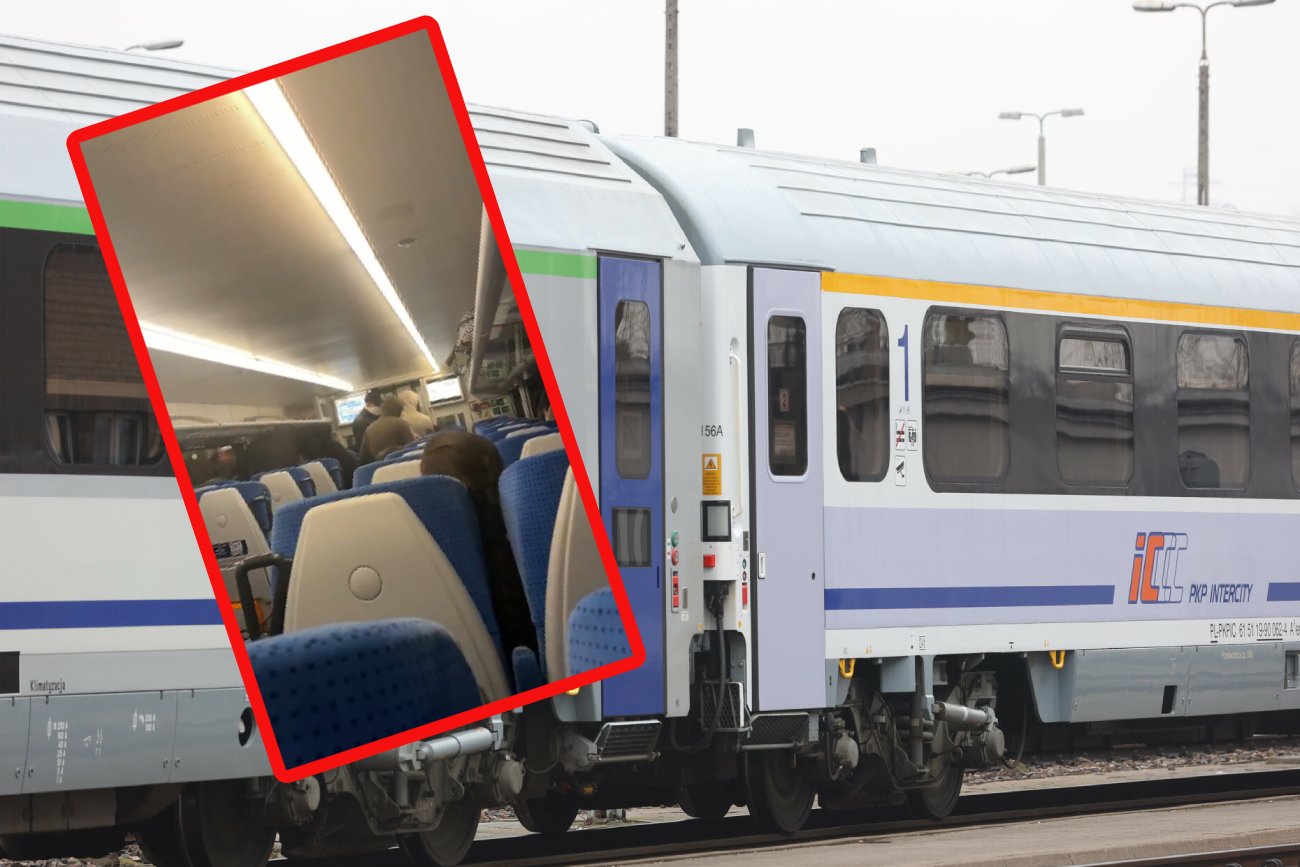 Kibole w pociągu PKP, pobili kibica Polonii Warszawa. Jest nagranie