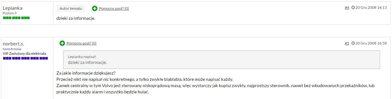 Strach jest nawet dziękować