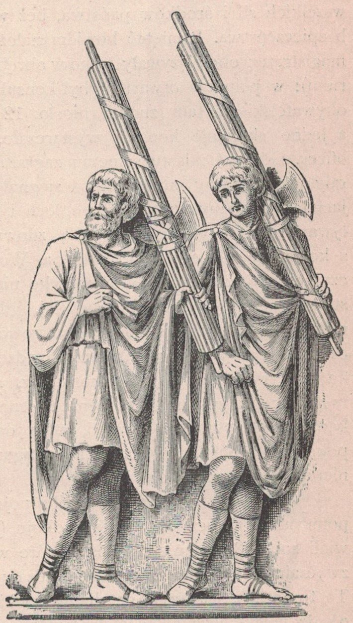 Liktorzy rzymscy, którzy towarzyszyli konsulom